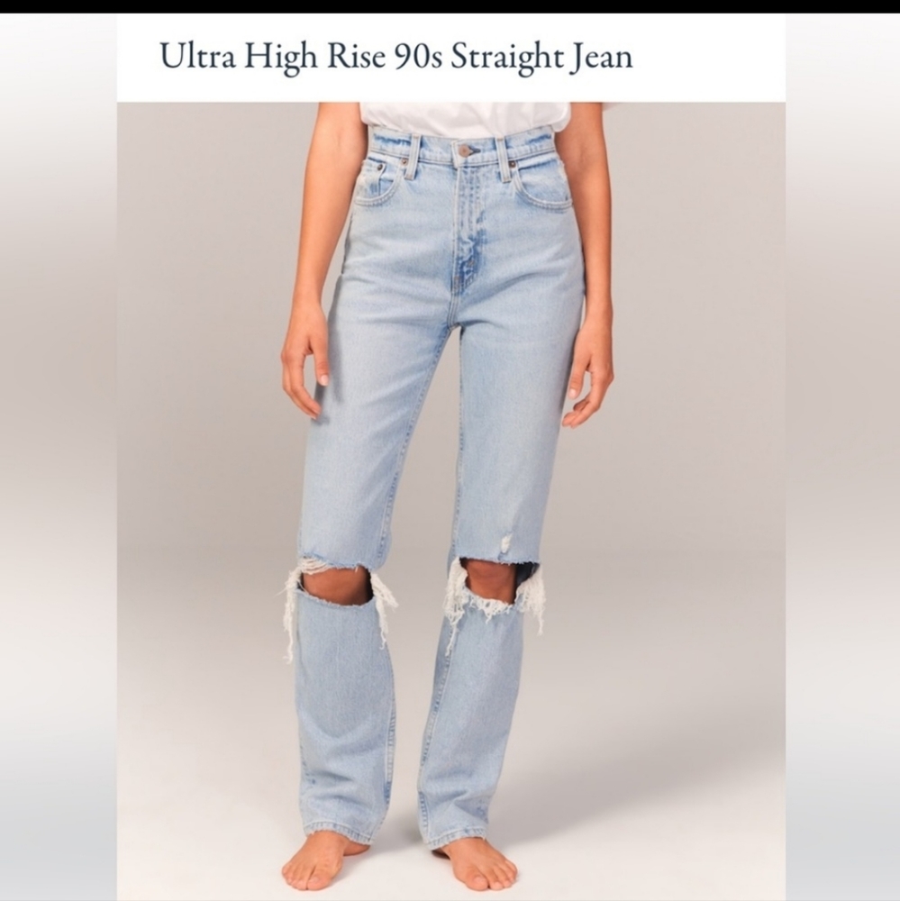 Abercrombie 90s ultra high rise jeans